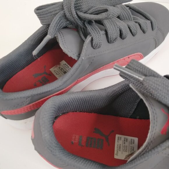 Puma Gray and Red Lace Up Sneakers Size 5.5 main image 11